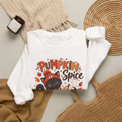 Sweatshirt — Pumpkin Spice & Everything Nice Cat Fall Crewneck