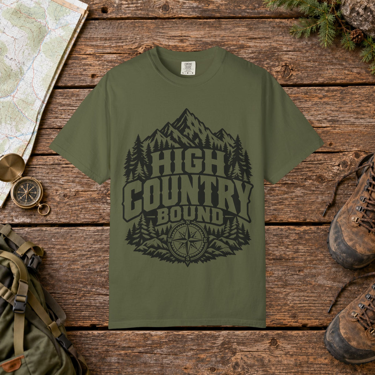 High country bound BW | Vintage Mountain Hiking Tee