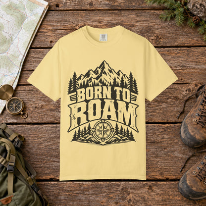 Born to roam BW | Vintage Mountain Hiking Tee