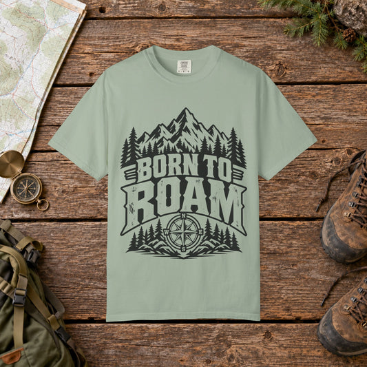 Born to roam BW | Vintage Mountain Hiking Tee