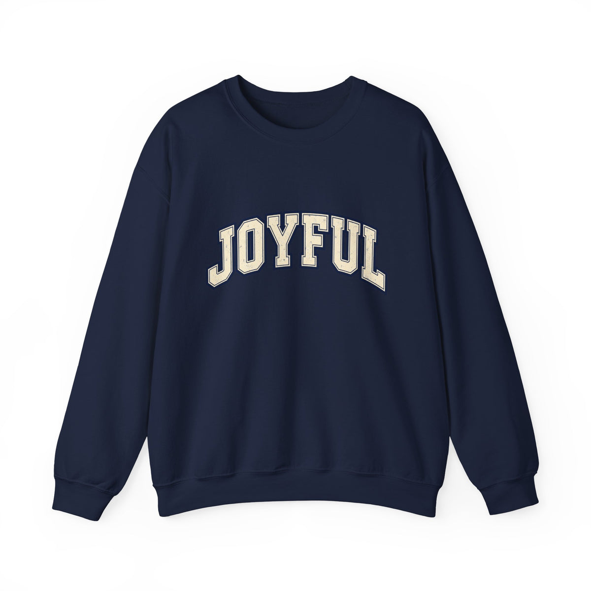 Joyful Crewneck Sweatshirt — Vintage Collegiate Pride Pullover