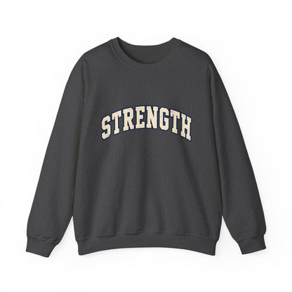 Strength Crewneck Sweatshirt — Motivational Graphic Pullover