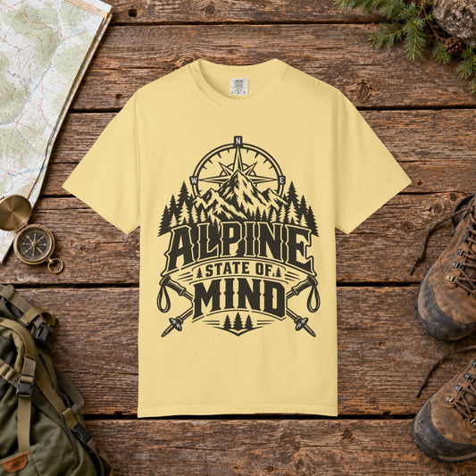 Alpine state of mind BW | Vintage Mountain Hiking Tee
