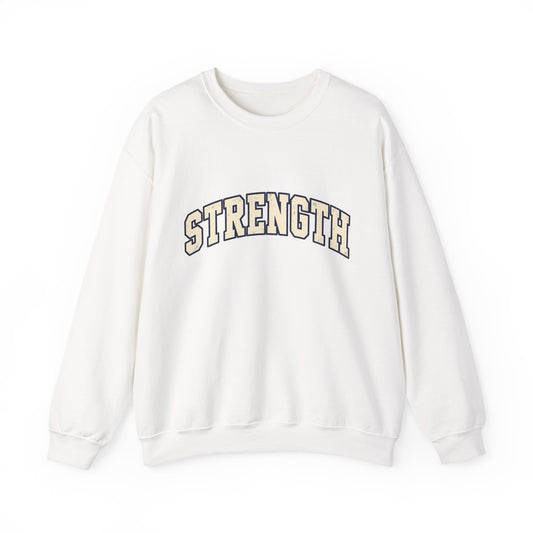 Strength Crewneck Sweatshirt — Motivational Graphic Pullover