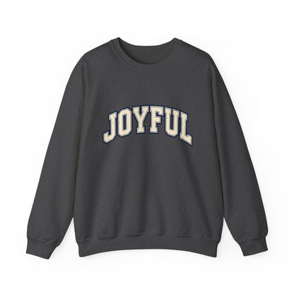Joyful Crewneck Sweatshirt — Vintage Collegiate Pride Pullover