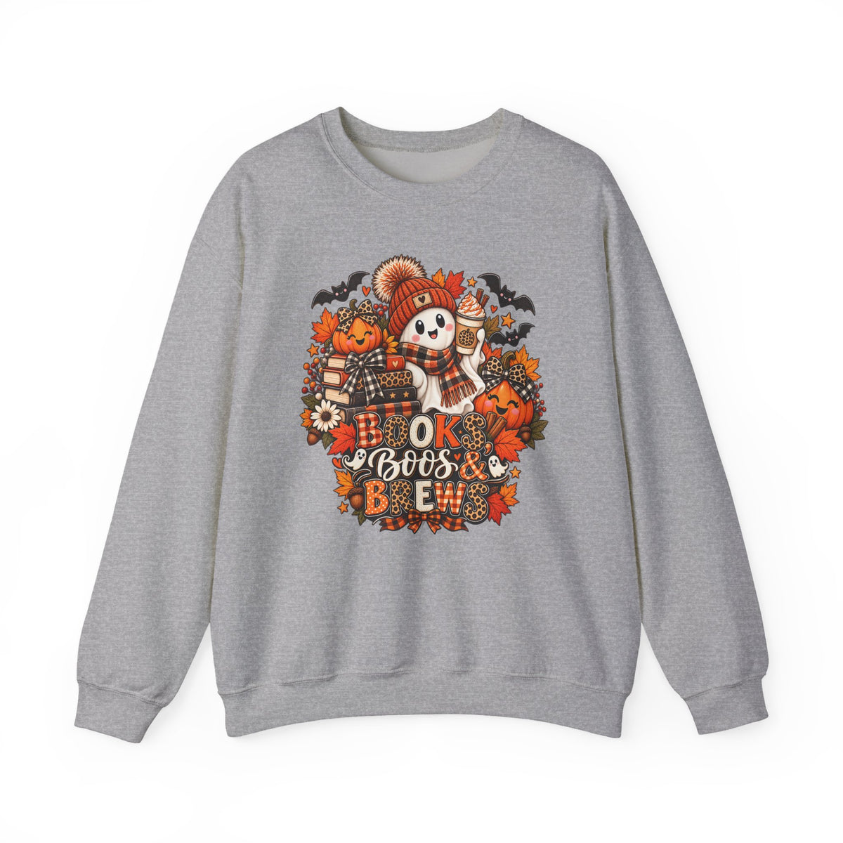 Halloween 'Ok Boos & Brew' Crewneck Sweatshirt
