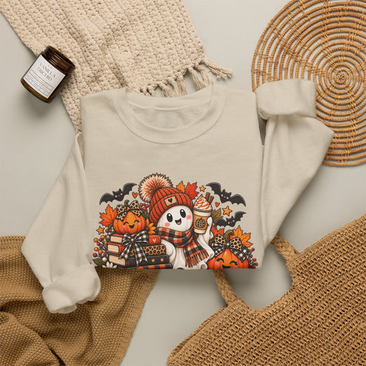 Halloween 'Ok Boos & Brew' Crewneck Sweatshirt