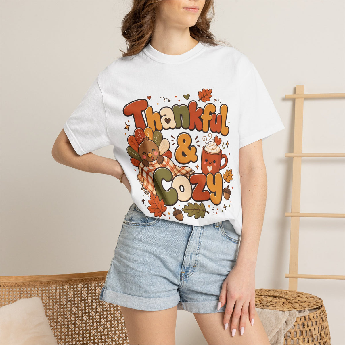 Thankful & Cozy Thanksgiving T-Shirt