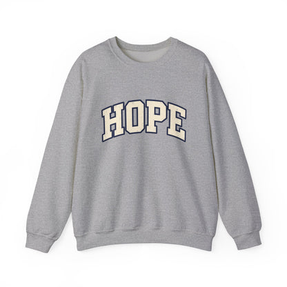 Hope Crewneck Sweatshirt — Retro Collegiate Graphic Pullover